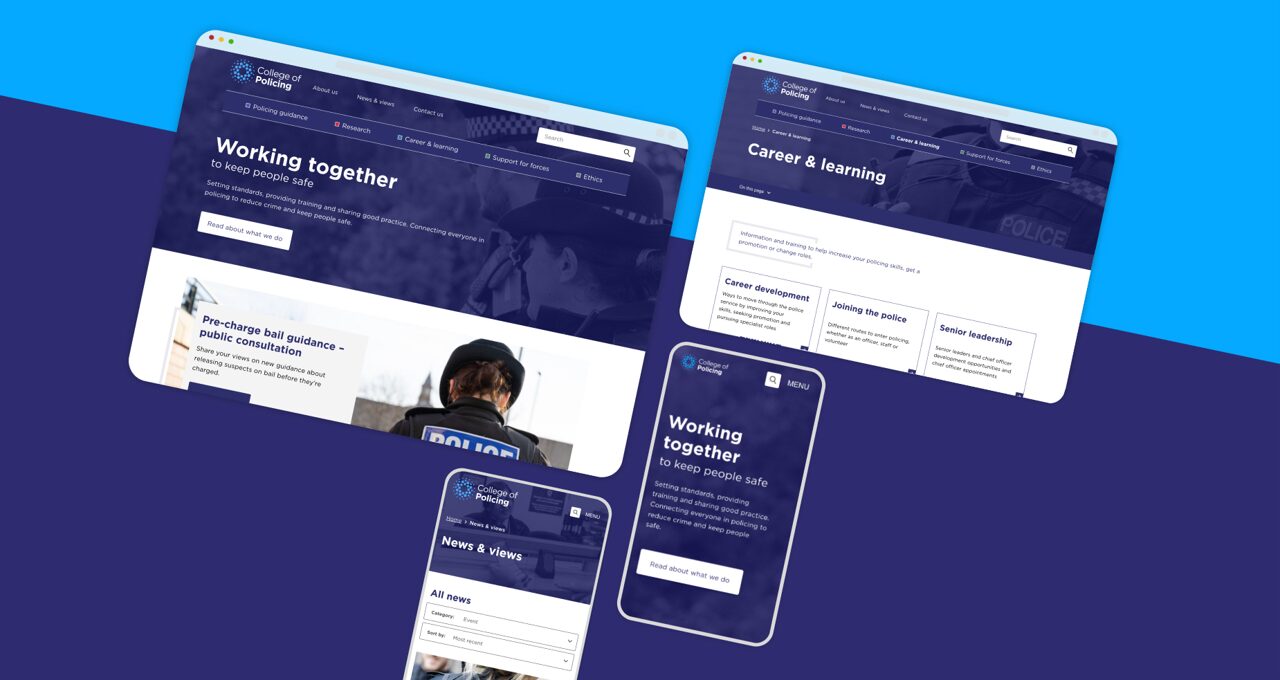 College of Policing – UX research, website consolidation and content strategy